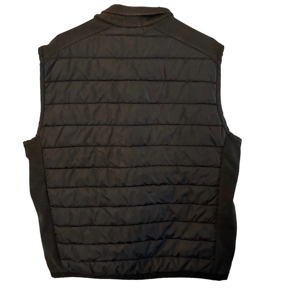 Polo Ralph Lauren Men’s XL Black Hybrid Quilted Fleece Vest Full Zip Pockets - Picture 4 of 4